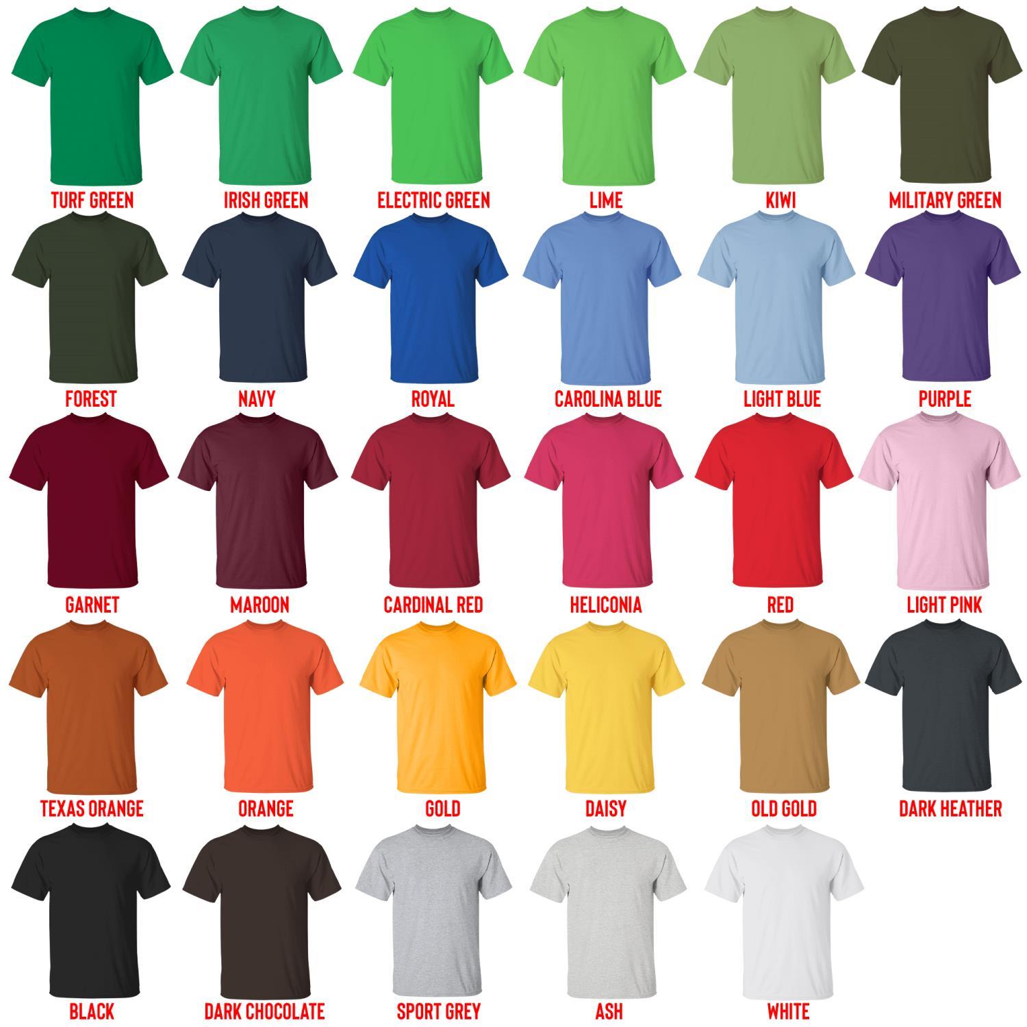 t shirt color chart - Fourth Wing Shop