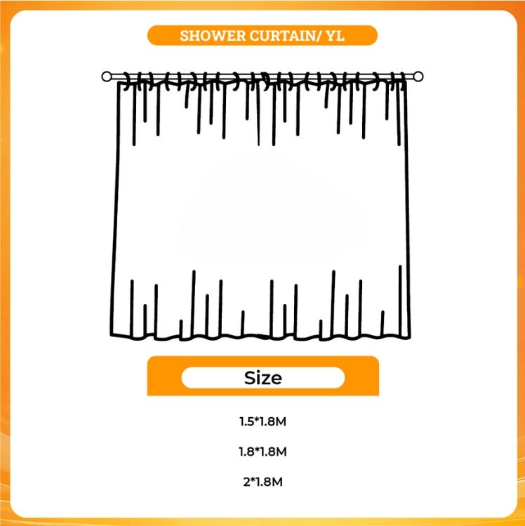 3D shower curtain - Fourth Wing Shop