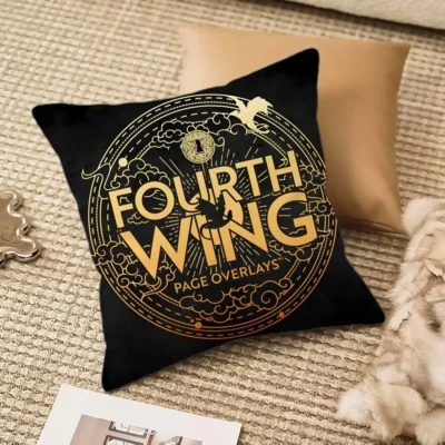 Fourth Wing Dragon Elegant Powerful Throw Pillow