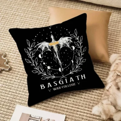 Fourth Wing Dragon Luxury Fiery Throw Pillow