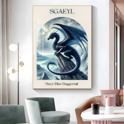 Fourth Wing Dragon Mystic Dragon Wall Art