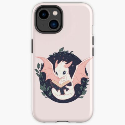 Cute Dragon Reading A Book Iphone Case