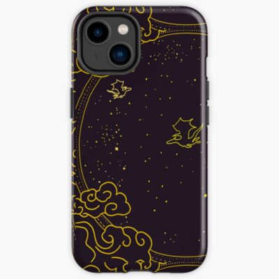 Fourth Wing Black Illustrated Iphone Case