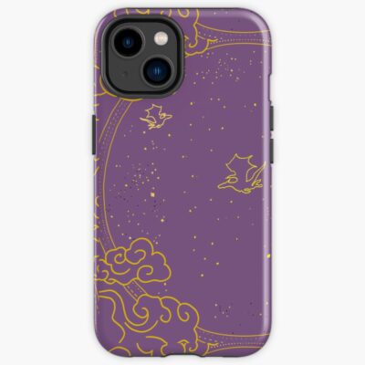 Fourth Wing Deep Purple Illustrated Iphone Case