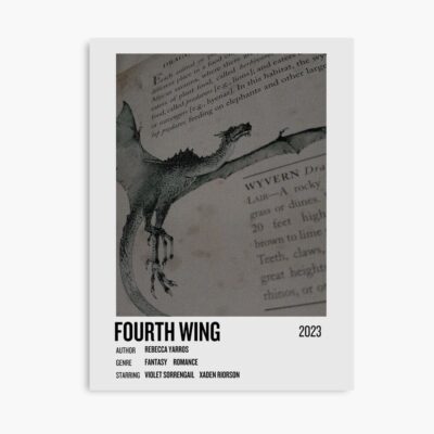 Fourth Wing Beautiful Illustration Poster