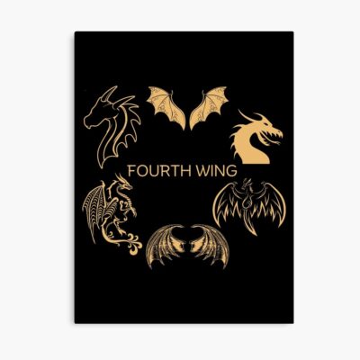Fourth Wing Rebecca Yarros Fantasy Bookish Poster