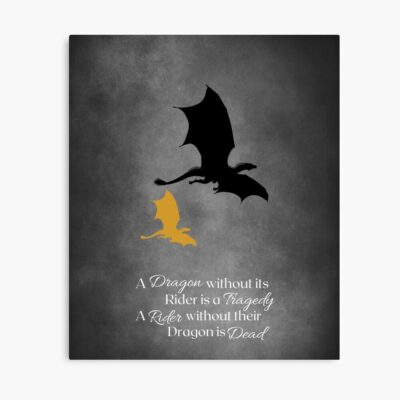 Fourth Wing Dragons Poster