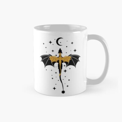 Black And Gold Starry Dragons Mug