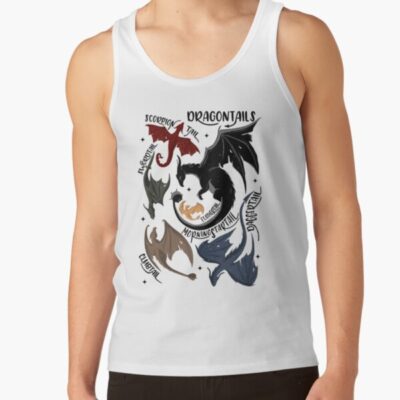 Dragontails Fourth Wing Rebecca Yarros Officially Licensed Tank Top