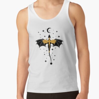 Black And Gold Starry Dragons Tank Top