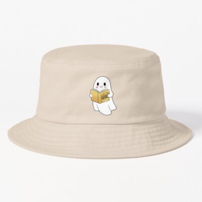 Ghost Reading Fourth Wing Book Sticker Bucket Hat