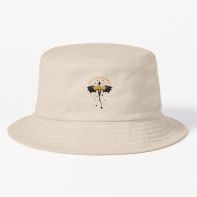 Black And Gold I Will Not Die Today Starry Dragons Bucket Hat