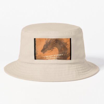 Fourth Wing Dragon Quote Design Bucket Hat