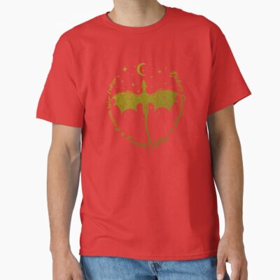 Gold Ombre Riders Quadrant Flying Dragon T-shirt
