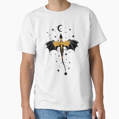 Black And Gold Starry Dragons T-shirt