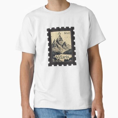 Velaris Stamp Vintage Wood Block Style T-shirt