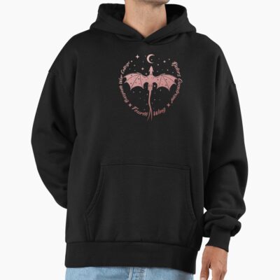 Rose Gold Ombre Riders Quadrant Flying Dragon Hoodie