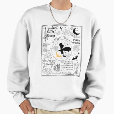 Fourth Wing Quote Collage Aesthetic Romantasy Bookish Art Sweatshirt