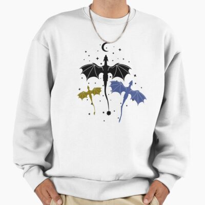 Trio Of Black Gold And Navy Dragons Sweatshirt
