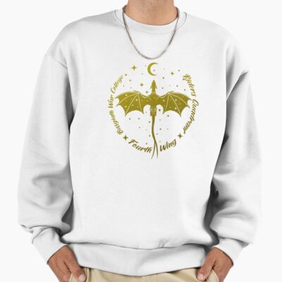 Gold Ombre Riders Quadrant Flying Dragon Sweatshirt