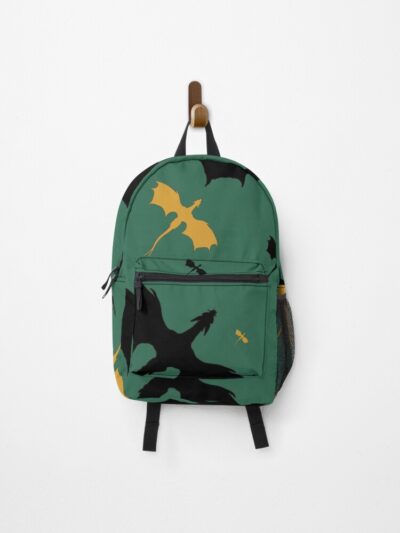 Fourth Wing Deep Green Dragon Backpack