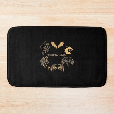Fourth Wing Rebecca Yarros Fantasy Bookish Bath Mat