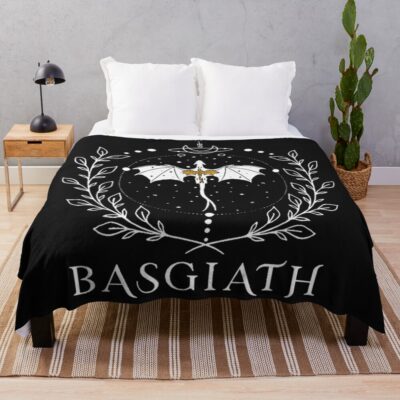 Fourth Wing Basgiath Two Sided Throw Blanket