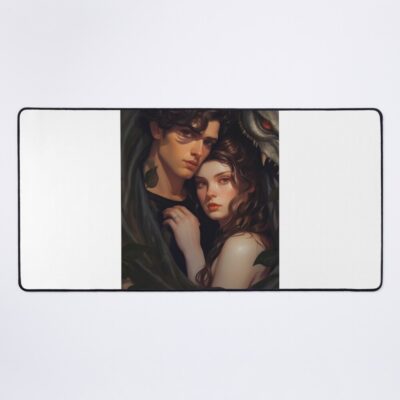 Violet And Xaden Fourth Wing Fan Art Mouse Pad