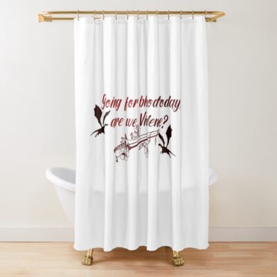 Dragon Rider Going For Blood Shower Curtain