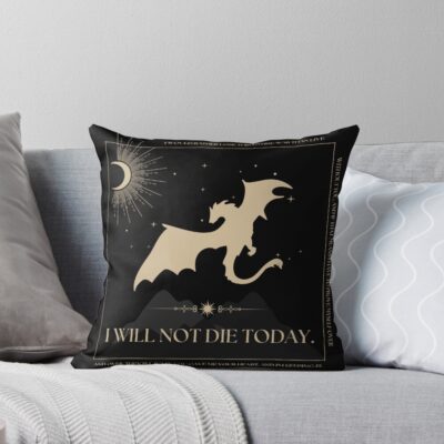 Onyx Storm Inspired Design Throw Pillow