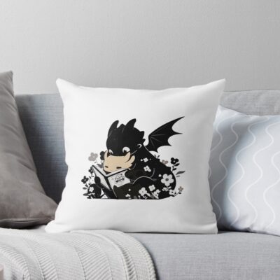 Fourth Wing Dragon Fantasy Throw Pillow
